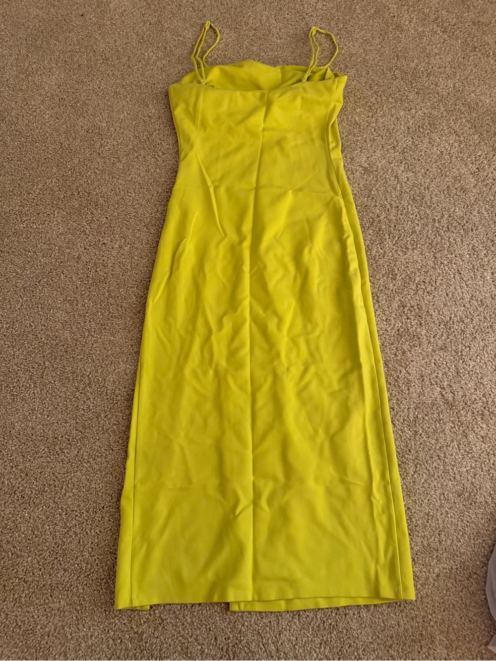 Lovers + Friends Skylar Midi Dress Lemon Small NWT - Picture 3 of 3